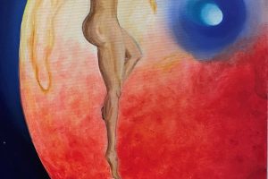 Vendita online opera di pittura a olio dal titolo "Corpi sospesi alla ricerca della propria anima" realizzata dall'artista contemporaneo Francesco Diana
